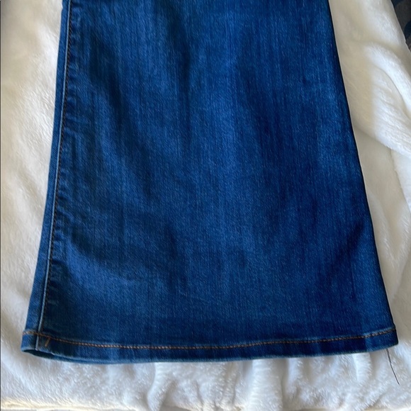 Blue Flare Wide Leg Jeans with Classic Indigo Wash re - Picture 8 of 11